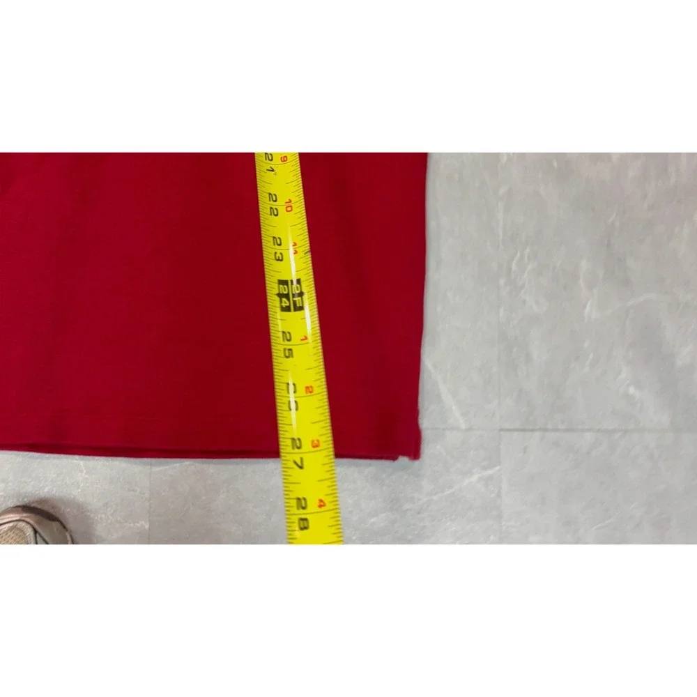 Polo Ralph Lauren Mens Red Quarter Zip Pullover Cotton Ribbed Sweater Size M